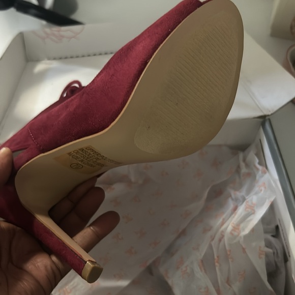 Wine sandal heels - Picture 2 of 3